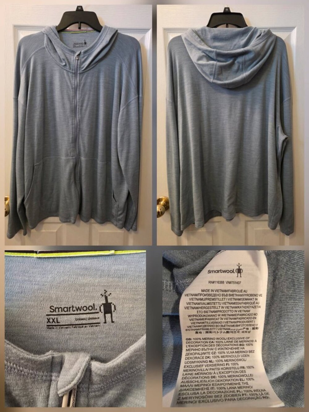 XXL Smartwool Men's Full-zip Hooded Jacket